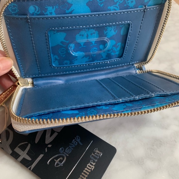 Loungefly Disney Blue Wallet with Gold Accents - Picture 7 of 7